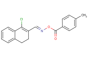4-chloro-3-({[(4-methylbenzoyl)oxy]imino}methyl)-1,2-dihydronaphthalene
