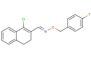 1-chloro-3,4-dihydro-2-naphthalenecarbaldehyde O-(4-fluorobenzyl)oxime