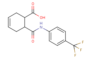 6-{[4-(trifluoromethyl)anilino]carbonyl}-3-cyclohexene-1-carboxylic acid