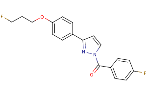(4-fluorophenyl){3-[4-(3-fluoropropoxy)phenyl]-1H-pyrazol-1-yl}methanone