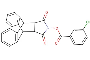 17-[(3-chlorobenzoyl)oxy]-17-azapentacyclo[6.6.5.0~2,7~.0~9,14~.0~15,19~]nonadeca-2(7),3,5,9(14),10,12-hexaene-16,18-dione