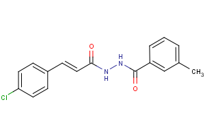 N’-[(E)-3-(4-chlorophenyl)-2-propenoyl]-3-methylbenzenecarbohydrazide