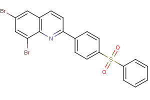 6,8-dibromo-2-[4-(phenylsulfonyl)phenyl]quinoline