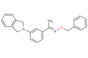 1-[3-(1,3-dihydro-2H-isoindol-2-yl)phenyl]-1-ethanone O-benzyloxime