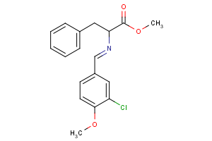 methyl 2-{[(E)-(3-chloro-4-methoxyphenyl)methylidene]amino}-3-phenylpropanoate