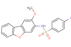 4-iodo-N-(2-methoxydibenzo[b,d]furan-3-yl)benzenesulfonamide