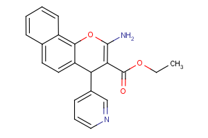ethyl 2-amino-4-(pyridin-3-yl)-4H-benzo[h]chromene-3-carboxylate