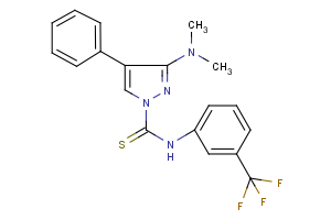 3-(dimethylamino)-4-phenyl-N-[3-(trifluoromethyl)phenyl]-1H-pyrazole-1-carbothioamide