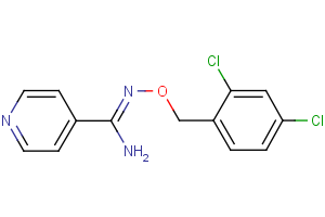 N’-[(2,4-dichlorobenzyl)oxy]-4-pyridinecarboximidamide