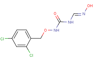 N-[(2,4-dichlorobenzyl)oxy]-N-[(hydroxyimino)methyl]urea