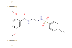 N-(2-{[(4-methylphenyl)sulfonyl]amino}ethyl)-2,5-bis(2,2,2-trifluoroethoxy)benzenecarboxamide