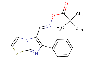 5-({[(2,2-dimethylpropanoyl)oxy]imino}methyl)-6-phenylimidazo[2,1-b][1,3]thiazole