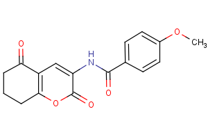 N-(2,5-dioxo-5,6,7,8-tetrahydro-2H-chromen-3-yl)-4-methoxybenzenecarboxamide