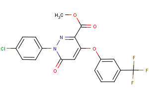methyl 1-(4-chlorophenyl)-6-oxo-4-[3-(trifluoromethyl)phenoxy]-1,6-dihydro-3-pyridazinecarboxylate