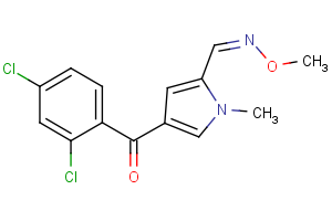 4-(2,4-dichlorobenzoyl)-1-methyl-1H-pyrrole-2-carbaldehyde O-methyloxime