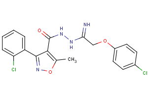 N’-[2-(4-chlorophenoxy)ethanimidoyl]-3-(2-chlorophenyl)-5-methyl-4-isoxazolecarbohydrazide
