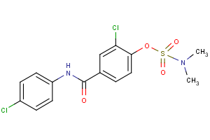 2-chloro-4-[(4-chloroanilino)carbonyl]phenyl-N,N-dimethylsulfamate
