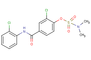 2-chloro-4-[(2-chloroanilino)carbonyl]phenyl-N,N-dimethylsulfamate