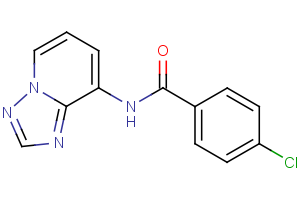 4-chloro-N-[1,2,4]triazolo[1,5-a]pyridin-8-ylbenzenecarboxamide