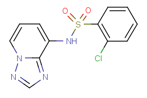 2-chloro-N-[1,2,4]triazolo[1,5-a]pyridin-8-ylbenzenesulfonamide