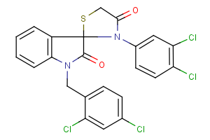 1-(2,4-Dichlorobenzy)-3′-(3,4-dichlorophenyl)spiro(2,3-dihydro-1H-indole-3,2′-thiazolidine)-2,4′-dione