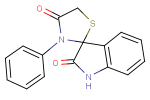 3′-Phenylspiro(2,3-dihydro-1H-indole-3,2′-thiazolidine)-2,4′-dione