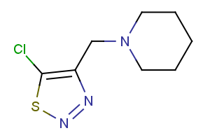 1-[(5-chloro-1,2,3-thiadiazol-4-yl)methyl]piperidine