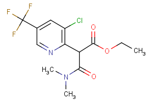 ethyl 2-[3-chloro-5-(trifluoromethyl)-2-pyridinyl]-3-(dimethylamino)-3-oxopropanoate