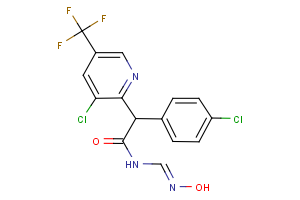 2-(4-chlorophenyl)-2-[3-chloro-5-(trifluoromethyl)-2-pyridinyl]-N-[(hydroxyimino)methyl]acetamide
