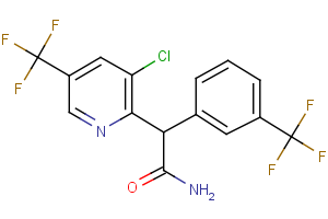 2-[3-chloro-5-(trifluoromethyl)-2-pyridinyl]-2-[3-(trifluoromethyl)phenyl]acetamide