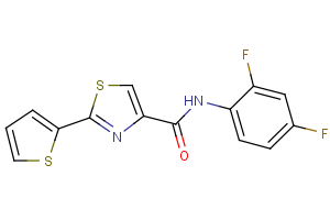 N-(2,4-difluorophenyl)-2-(2-thienyl)-1,3-thiazole-4-carboxamide
