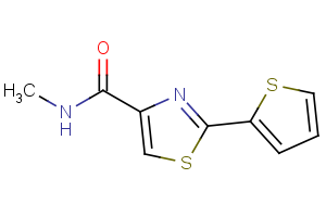 N-methyl-2-(2-thienyl)-1,3-thiazole-4-carboxamide