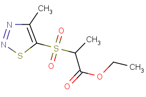 ethyl 2-[(4-methyl-1,2,3-thiadiazol-5-yl)sulfonyl]propanoate