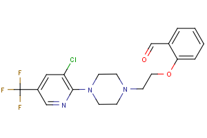 2-(2-{4-[3-chloro-5-(trifluoromethyl)-2-pyridinyl]piperazino}ethoxy)benzenecarbaldehyde