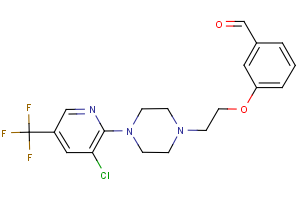 3-(2-{4-[3-chloro-5-(trifluoromethyl)-2-pyridinyl]piperazino}ethoxy)benzenecarbaldehyde