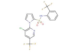 1-[3-chloro-5-(trifluoromethyl)-2-pyridinyl]-N-[2-(trifluoromethyl)phenyl]-1H-pyrrole-2-sulfonamide