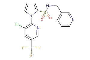 1-[3-chloro-5-(trifluoromethyl)-2-pyridinyl]-N-(3-pyridinylmethyl)-1H-pyrrole-2-sulfonamide
