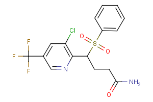 4-[3-chloro-5-(trifluoromethyl)-2-pyridinyl]-4-(phenylsulfonyl)butanamide