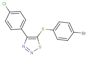 4-bromophenyl 4-(4-chlorophenyl)-1,2,3-thiadiazol-5-yl sulfide