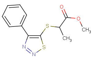 methyl 2-[(4-phenyl-1,2,3-thiadiazol-5-yl)sulfanyl]propanoate
