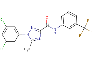 1-(3,5-dichlorophenyl)-5-methyl-N-[3-(trifluoromethyl)phenyl]-1H-1,2,4-triazole-3-carboxamide