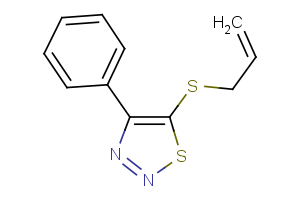 allyl 4-phenyl-1,2,3-thiadiazol-5-yl sulfide