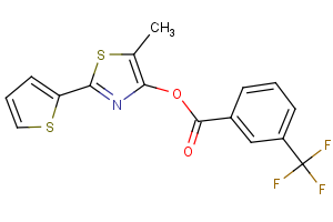 5-methyl-2-(2-thienyl)-1,3-thiazol-4-yl 3-(trifluoromethyl)benzenecarboxylate