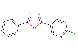 2-chloro-5-(5-phenyl-1,3,4-oxadiazol-2-yl)pyridine