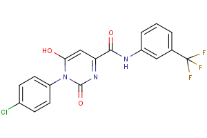 1-(4-chlorophenyl)-6-hydroxy-2-oxo-N-[3-(trifluoromethyl)phenyl]-1,2-dihydro-4-pyrimidinecarboxamide