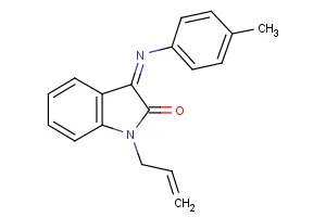 1-allyl-3-[(4-methylphenyl)imino]-1,3-dihydro-2H-indol-2-one