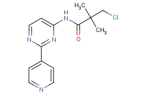 3-chloro-2,2-dimethyl-N-[2-(4-pyridinyl)-4-pyrimidinyl]propanamide