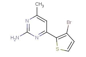 4-(3-bromo-2-thienyl)-6-methyl-2-pyrimidinamine