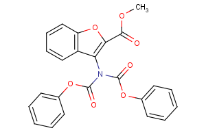 methyl 3-[bis(phenoxycarbonyl)amino]-1-benzofuran-2-carboxylate