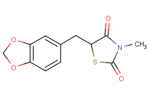 5-(1,3-benzodioxol-5-ylmethyl)-3-methyl-1,3-thiazolane-2,4-dione
